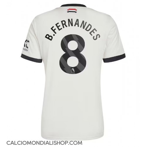 Maglie da calcio Manchester United Bruno Fernandes #8 Terza Maglia 2024-25 Manica Corta